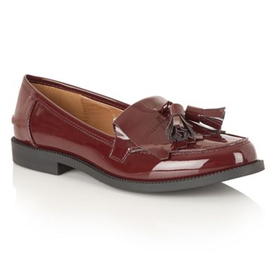 Dolcis Wine Patent 'Dorset' loafers